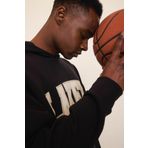 DeFactoFit NBA Los Angeles Lakers Oversize Geniş Kalıp Kapüşonlu Skuba Dalgıç Kumaş Sporcu Sweatshirt