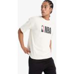 Defactofit Nba Wordmark Oversize Geniş Kalıp Bisiklet Yaka Kısa Kollu Tişört Ecru - Ekru