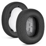 defean Live 650 BTNC Kulak Yastığı Kumaş ve Hafızalı Köpük Kulak Pedleri Değiştirme JBL E65 E65BTNC / Duet NC/Live 650BTNC Live 660 BTNC Kulaklıklar ile Uyumlu (Siyah Kumaş)