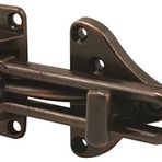 Defender Güvenlik U 11317 Swing Bar Kapı Koruyucu, Yüksek Güvenlikli AUX Kilidi, Klasik Bronz Kaplama, Tekli Paket