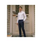 DEFES Erkek Lacivert Regular Fit Viskon Klasik Kumaş Pantolon