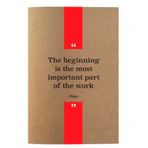 Deffter 64839-9 Quotes From Thinkers Plato Karton Kapak 14,8x21 Noktalı 70 Sayfa Defter