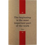 Deffter 64839-9 Quotes From Thinkers Plato Karton Kapak 14,8x21 Noktalı 70 Sayfa Defter