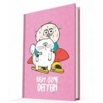 Deffter 64858-0 Uykusuz Bişiy Çizme Sert Kapak 14x20 Çizgisiz 96 Sayfa Defter