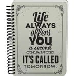 Deffter Raw and Grey Life Sert Kapak 14x21 cm Çizgisiz 90 Sayfa Spiralli Defter
