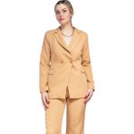 Defile Lüx Blazer Takım Karamel- Zima Serisi - 42