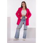 Defile Lüx Vatkalı Oversize Ceket Fuşya - Eva Serisi - 36