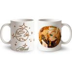 Define Moyas Genshin Impact Albedo Porselen Kupa Bardak – Anime Tasarım – Çift Taraflı Baskı – Parlak Yüzey - Beyaz - 330 ml