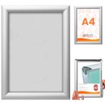 Deflecto Poster-tutacak, duvara montaj için, gümüş rengi A4
