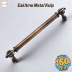 Defne Metal Eskitme Antik Sarı Kulp 160 Mm Mobilya Çekmece Mutfak Dolabı Dolap Kulpları Kulb Kulpu
