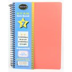 Defne Star Spiralli A4 Plastik Kapak Ayraçlı Defter 5 Kareli+2 Çizgili 175 Yaprak