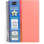 Defne Star Spiralli A4 Plastik Kapak Ayraçlı Defter 7 Kareli+2 Çizgili-225 Yaprak