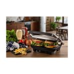 Defne Store Ariete Izgara ve Tost Makinesi 1911/10 - Grill Toast Machine, 1000 Watt, Yapışmaz Çizgili Plaka - Ahşap