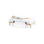 Defne Store Baby - Desensiz Beyaz Fileli Katlanabilir Yatak Bariyeri 120 cm - 001-Renkli - Option-1