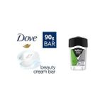 Defne Store Beauty Cream Bar Katı Güzellik Sabunu Original Nemledirici Etkili, 90 G ve Rexona Clinical Protection Erkek Stick Deodorant Fresh Ter Kokusuna Karşı Koruma 45 ml - Option-1