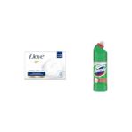 Defne Store Beauty Cream Bar Katı Güzellik Sabunu Original Nemlendirici Etkili, (4 x 90 G)(1) Domestos Yoğun Kıvamlı Çamaşır Suyu Maksimum Hijyen Dağ Esintisi, 750 Ml(3) - Option-1