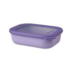Defne Store Cirqula Çok Amaçlı Kase Dikdörtgen Lilac – 1000 ml – Stok Kutusu, Buzdolabı Kutusu, Derin Dondurucu, Mikrodalga Fırın Kabı ve Kapaklı Servis Kasesi Olarak Kullanılabilir - Kestane Akaju - Option-1