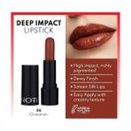 Defne Store Cosmetics Deep Lipstick 06 Cinnamon Kremsi Dokulu Yarı Parlak Ruj, Kahverengi - Option-1