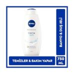 Defne Store Creme Soft Kremsi Dokunuş Duş Jeli 750 ml + Böğürtlen Dudak Bakım Kremi 4.8 gr + Değerli Yağlar Içeren Vücut Losyonu Kiraz Çiçeği & Jojoba Yağı, 400 ml + Sprey Deodorant Fresh Natural 150 ml - 1 kg