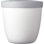 Defne Store Elipse Snackpot Beyaz – 500 ml Pratik Kap Gıdaların Saklanması ve Taşınması Için – Derin Dondurucuya Uygun – Bulaşık Makinesinde Yıkanabilir, Pp, 107 mm - 0 Siyah - Option-1