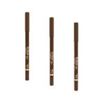 Defne Store Gel Eyepencil - 115 Rustic Brown - Uzun Süre Kalıcı Gel Göz Kalemi (3 Paketi)