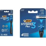Defne Store Hybrid 3 1 Sap & 4 Başlık Erkek Tıraş Bıçağı ve 4'lü Yedek Tıraş Bıçağı Kartuşu Seti - Option-1