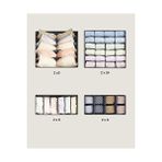 Defne Store Iç Giyim Düzenleyici 8'li Set, Çekmece Düzenleyici, Katlanabilir, Düzenleyici, Saklama Kutusu Dolabı, Kumaş Kutuları Saklama, Sütyen, Çorap, Kravat, Gri RUS08GY - 0 - Siyah - Option-1