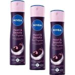 Defne Store Kadın Sprey Deodorant Pearl&beauty Fragrance,48 Saat Anti-Perspirant Koruma 150ML (3 Paketi) - Option-1