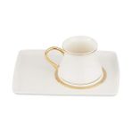 Defne Store Kahve ve Çay Bardakları, Porselen - 1/100 Toz Ceviz