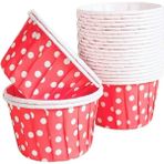 Defne Store Kırmızı Puantiyeli Muffin-Kek Kapsülü 25'li - Option-1 - 001-Renkli