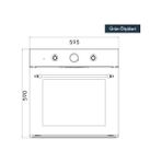 Defne Store Kumtel B66-SF2 (At) (4pro) Rustik Siyah Fırın - Option-1