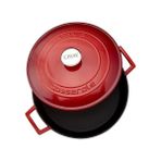 Defne Store Lava Metal Döküm Çok Amaçlı Yayvan Tencere, Trendy, 28 Cm, 3.51 L Hacim, Kırmızı - (No Color) - Option-1