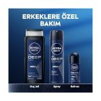 Defne Store Men Deep Dimension Duş Jeli 500 Ml, 3'ü 1 Arada Komple Bakım + Men Erkek Roll On Deodorant Deep Dimension 72 Saat Anti-Perspirant Koru- Ma 50 ml X2 - Option-1