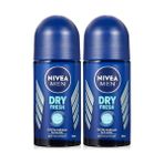 Defne Store Men Erkek Roll On Deodorant Dry Fresh 72 Saat Anti-Perspirant Koruma, Ekstra Kuruluk, 50 ml (2 Paketi) - Option-1