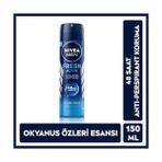 Defne Store Men Erkek Sprey Deodorant Fresh 150ML, Ter ve Ter Kokusuna Karşı 48 Saat Deodorant Koruması + Kadın Sprey Deodorant & Invisible Pure 48 Saat, 150 ml X2 - Option-1