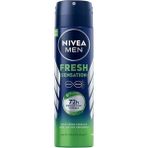 Defne Store Men Erkek Sprey Deodorant Fresh Sensation 150 Ml, Ter ve Ter Kokusuna Karşı 72 Saat Anti-Perspirant Koruma, Ferah Koku - Option-1
