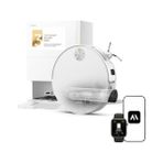 Defne Store Mova S70 Roller Süpürge, 28.000 Pa Emiş Gücü, Dtof + Çizgi Lazerli Engel Kaçınma, Uzatılabilir Paspas, 80°c Suyla Kendi Kendini Temizleme, 75°c Kurutma, 3 Yıl Garanti - 1BW-Beyaz - Option-1