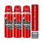 Defne Store Old Spice Wolfthorn Erkek Sprey Vücut Deodorantı 150 ml 3lü Paket - Option-1