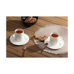 Defne Store Porcelain Elix 2 Kişilik Çay Fincan Takımı 200CC - 1/100 Toz Ceviz
