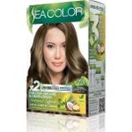 Defne Store Sea Color Amonyaksız, Vegan, Doğal, Besleyici Kalıcı Saç BOYASI%100 Beyaz Kapama (1 Paket 2 x 50 ml Boya & Oksidan) (Fındık Kabuğu 7.3) - Option-1