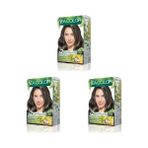 Defne Store Sea Color Amonyaksız, Vegan, Doğal, Besleyici Kalıcı Saç BOYASI%100 Beyaz Kapama (1 Paket 2 x 50 ml Boya & Oksidan) (Kumral 7.0) (3 Paketi) - Option-1