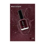 Defne Store Sedefli Bordo Oje 33 - Yüksek Pigmentli Uzun Süreli Kalıcılık Hızlı Kuruma - Nail Lacquer 33 - Option-1