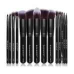 Defne Store Shany Bombshell 14 Parça Fırça Seti – Cosmetics Fırça Koleksiyonu - Komple Kabuki Makyaj Fırçası Seti Siyah - 14 Parça - Option-1