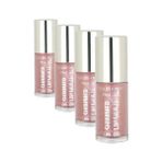 Defne Store Shimmer Lip Glaze Lipgloss NO:251 Bubble Pink - Renkli Dudak Parlatıcısı (4 Paketi) - Option-1