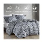 Defne Store Spaces Ikiz Yorgan Seti, Dört Mevsim Gri Yurt Yatak Takımı, Ultra Yumuşak 2 Parça, Çift Taraflı Yorgan, 1 Uyumlu Kılıflı, Bakımı Kolay, Makinede Yıkanabilir, Ikiz/ikiz Xl - 1/100 Toz Ceviz