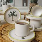 Defne Store Stackable Çay Takımı 12 Parça 6 Kişilik 22642 - 1/100 Toz Ceviz