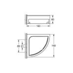 Defne Store Start Cube Köşe Duş Rafı | Duş/banyo Aksesuarları | Krom | 41106000 - Option-1 - Acı Kahverengi