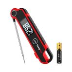 Defne Store Thermopro TP620 Su Geçirmez Dijital Gıda Termometresi, 2 Saniyede Anında Okuyan Hareket Sensörlü Dönen Ekran (Barbekü, Mutfak ve Sıvı) - -- - 000-Siyah