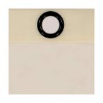 Defne Store Yatak Odası Veya Oturma Odası Için Koku Nötrleştirici Şeffaf Vual Gromet Pencere Perdesi (1 Panel), 149 cm x 241 Cm, Fildişi - Option-1 - 1BW-Beyaz