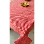 Defnelam Piknik Örtüsü Sofra Bezi 170x170 cm (Kırmızı Potikare)